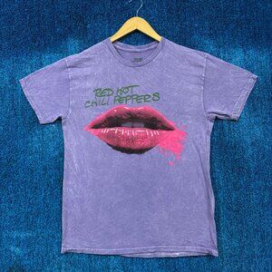 Red Hot Chili Peppers Purple Mineral Wash Rock T-Shirt Size Medium